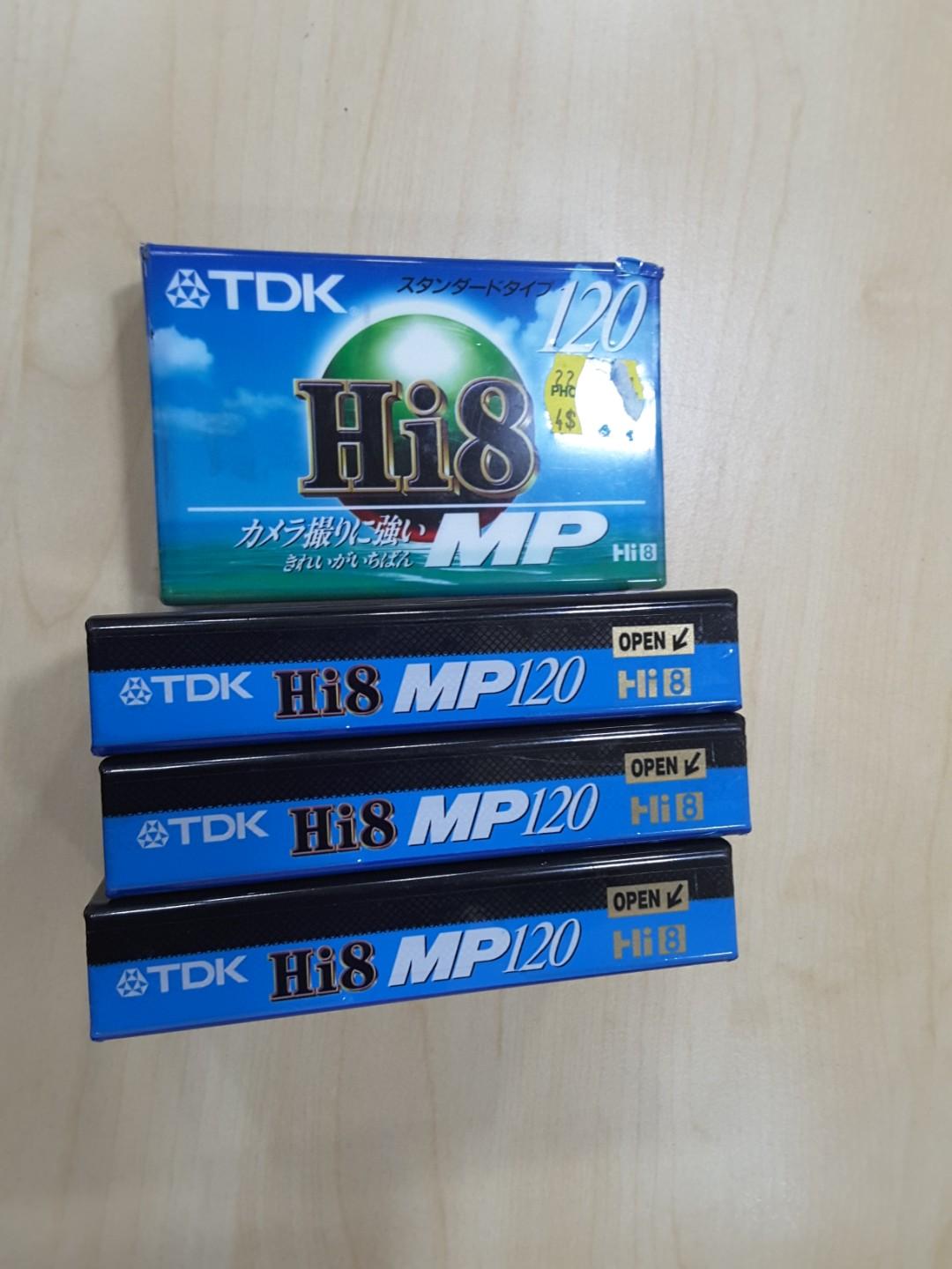 TDK Hi8 Cassette Tapes, Hobbies & Toys, Music & Media, Vinyls on Carousell