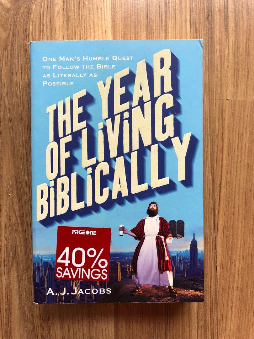 The Year Of Living Biblically A J Jacobs Books Stationery