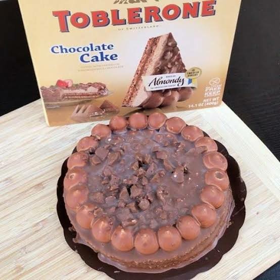 Triple Layer Toblerone Cake