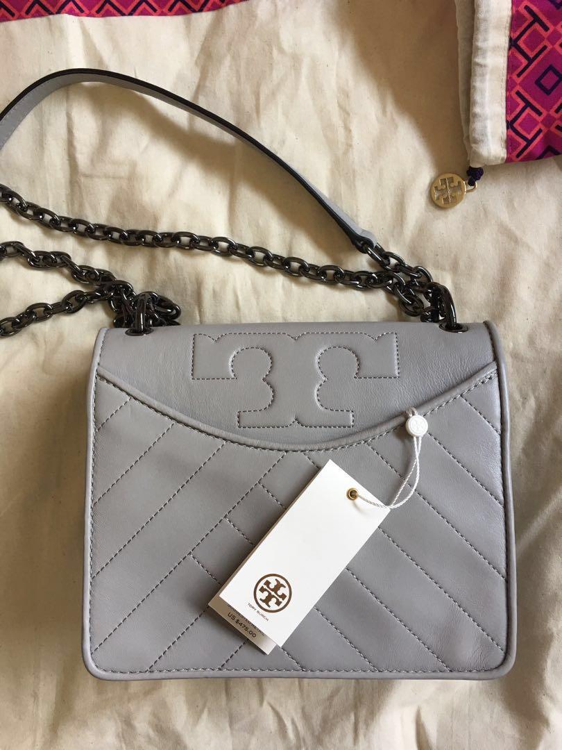 Tory Burch Alexa Convertible Shoulder Bag Lambskin Leather, Luxury, Bags &  Wallets on Carousell