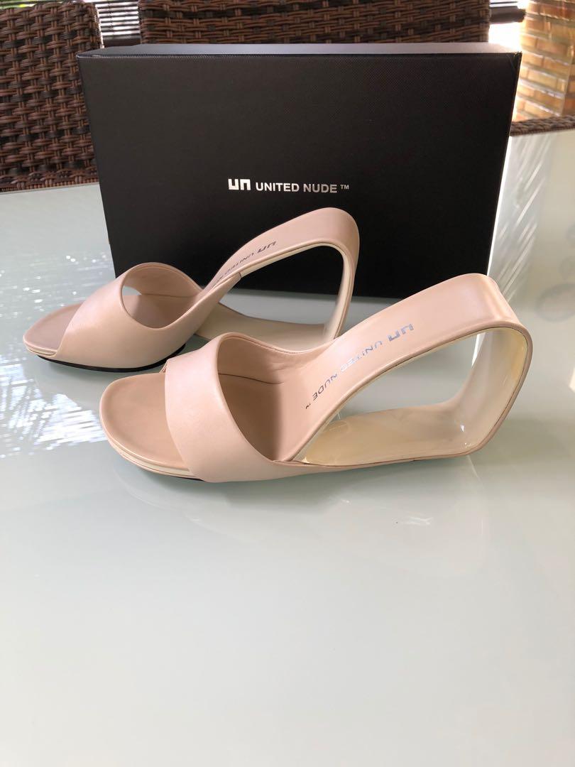 nude designer heels