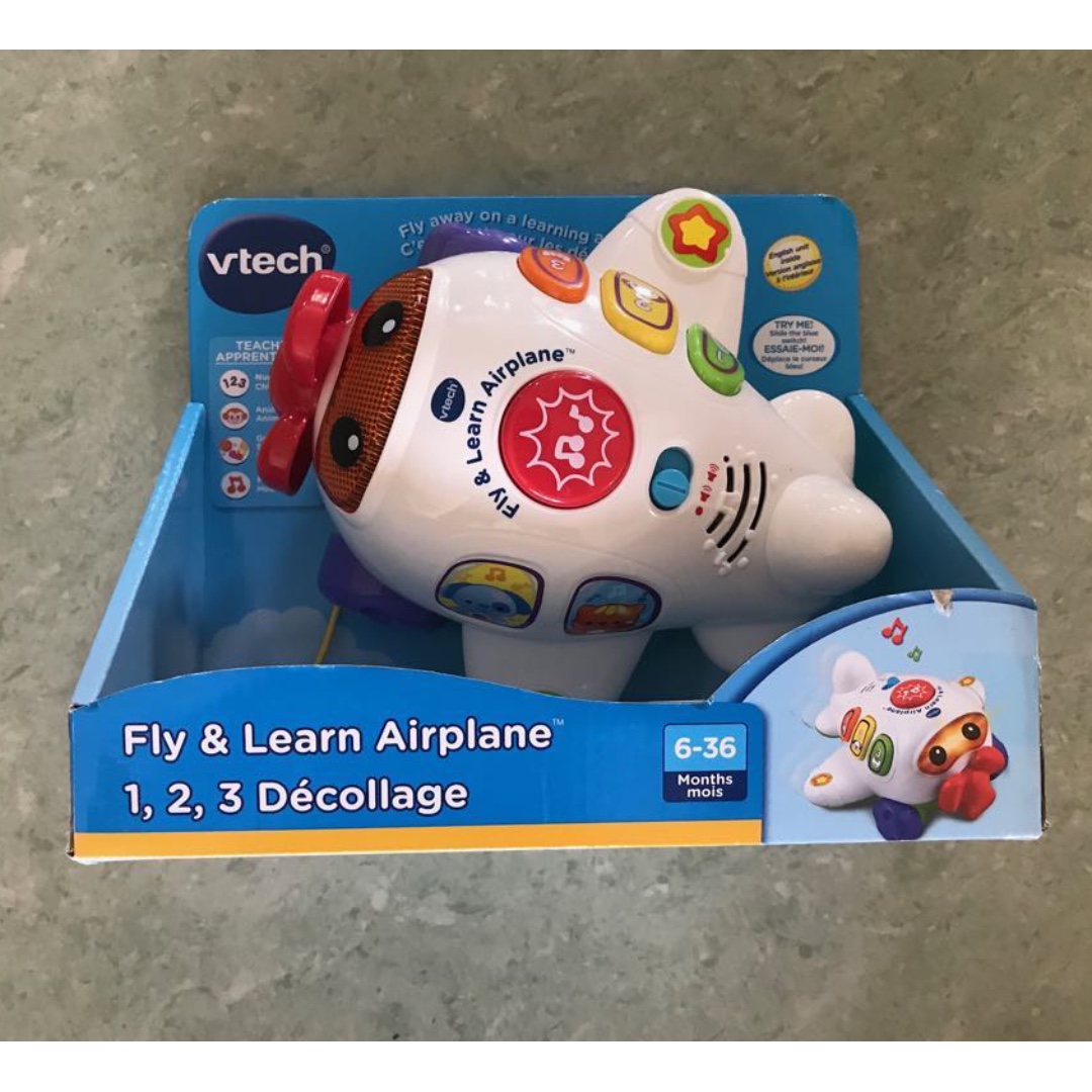 VTech Fly and Learn Airplane Hobbies Toys Toys Games on Carousell