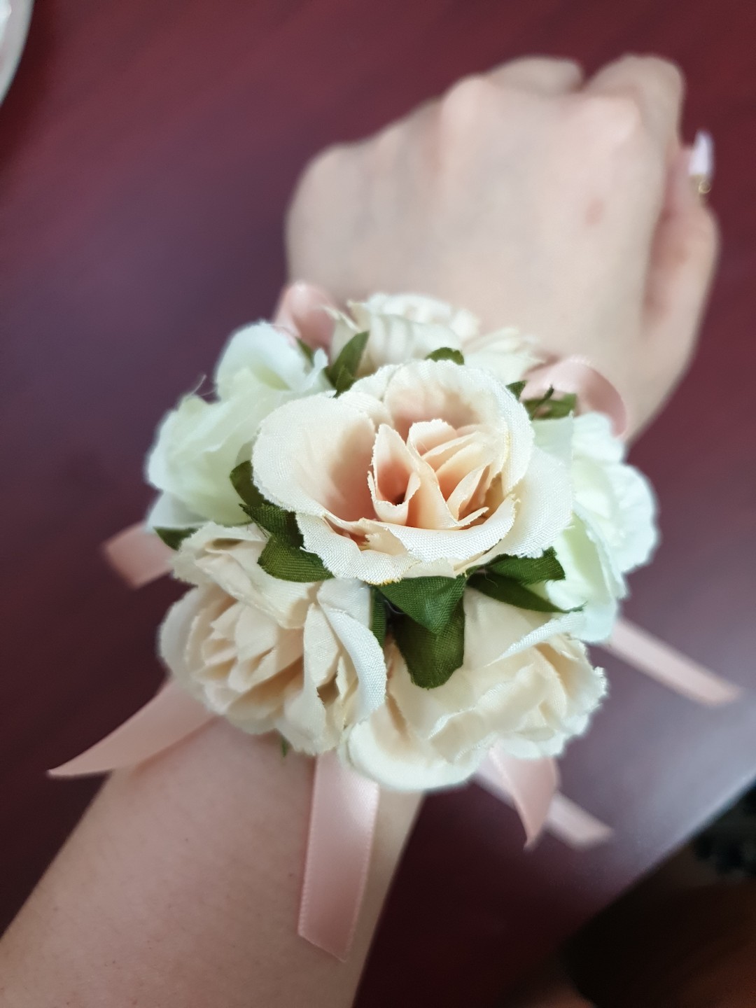 bridesmaid wrist corsage