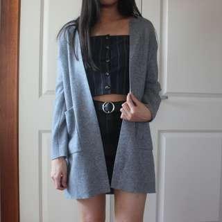 Size S | Grey Cardigan With Pockets