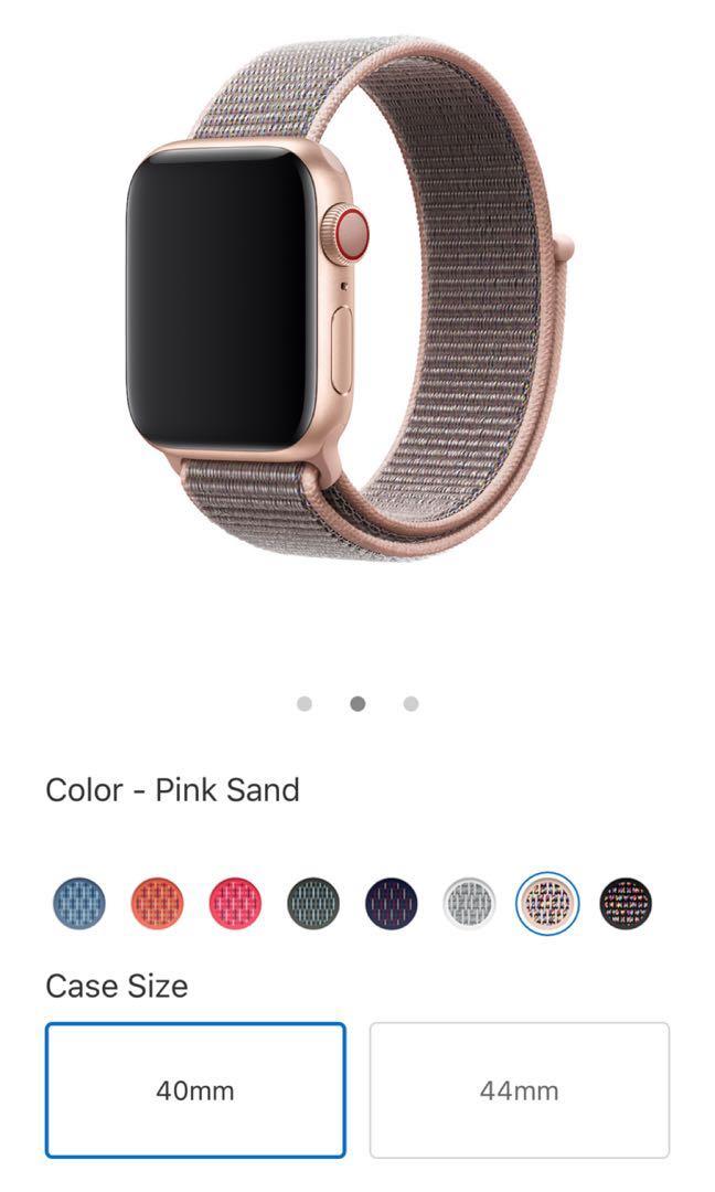 Pink sand sport loop online 40mm