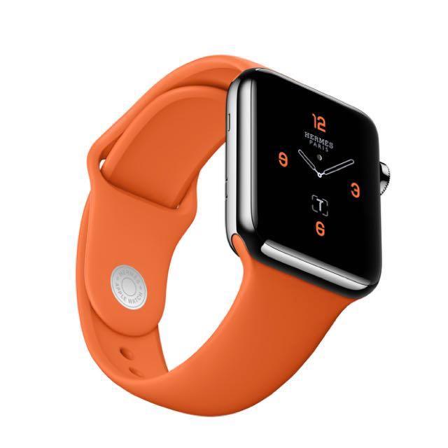 Apple Watch Sport Band Hermes Orange 38mm 40mm 42mm & 44mm, Men's Fashion,  Watches & Accessories, Watches on Carousell