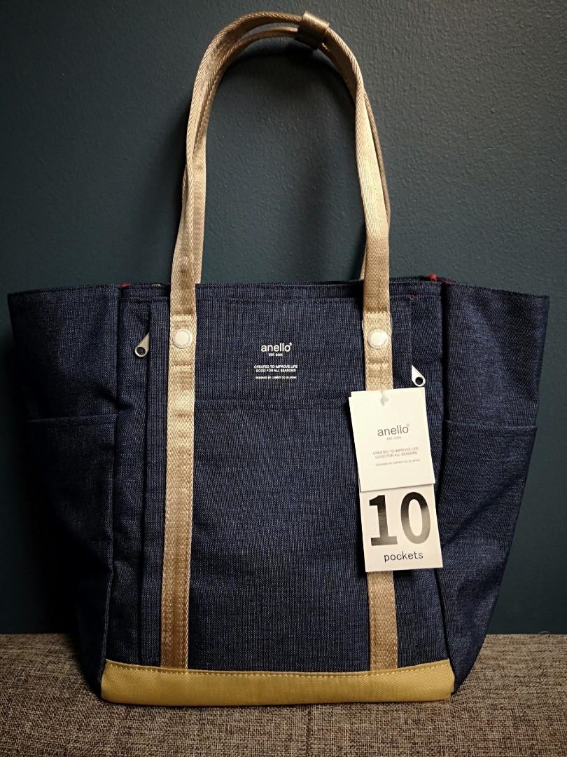 Authentic Anello 10 Pocket Tote Bag, Women's Fashion, Bags & Wallets