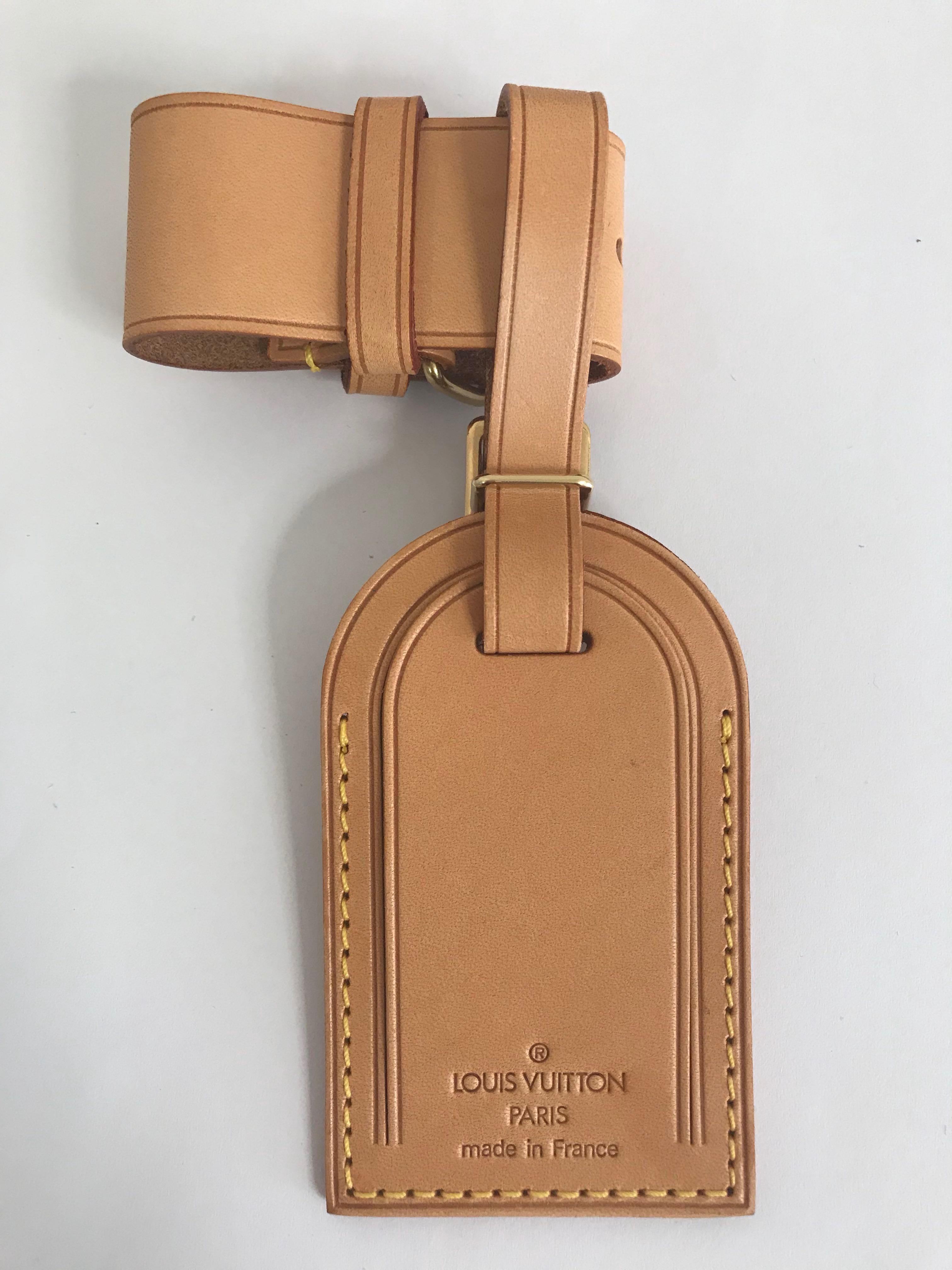 Authentic Louis Vuitton LV Luggage Tag