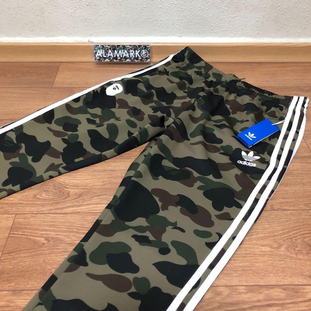 Bape x Adidas Track pants Olive L size