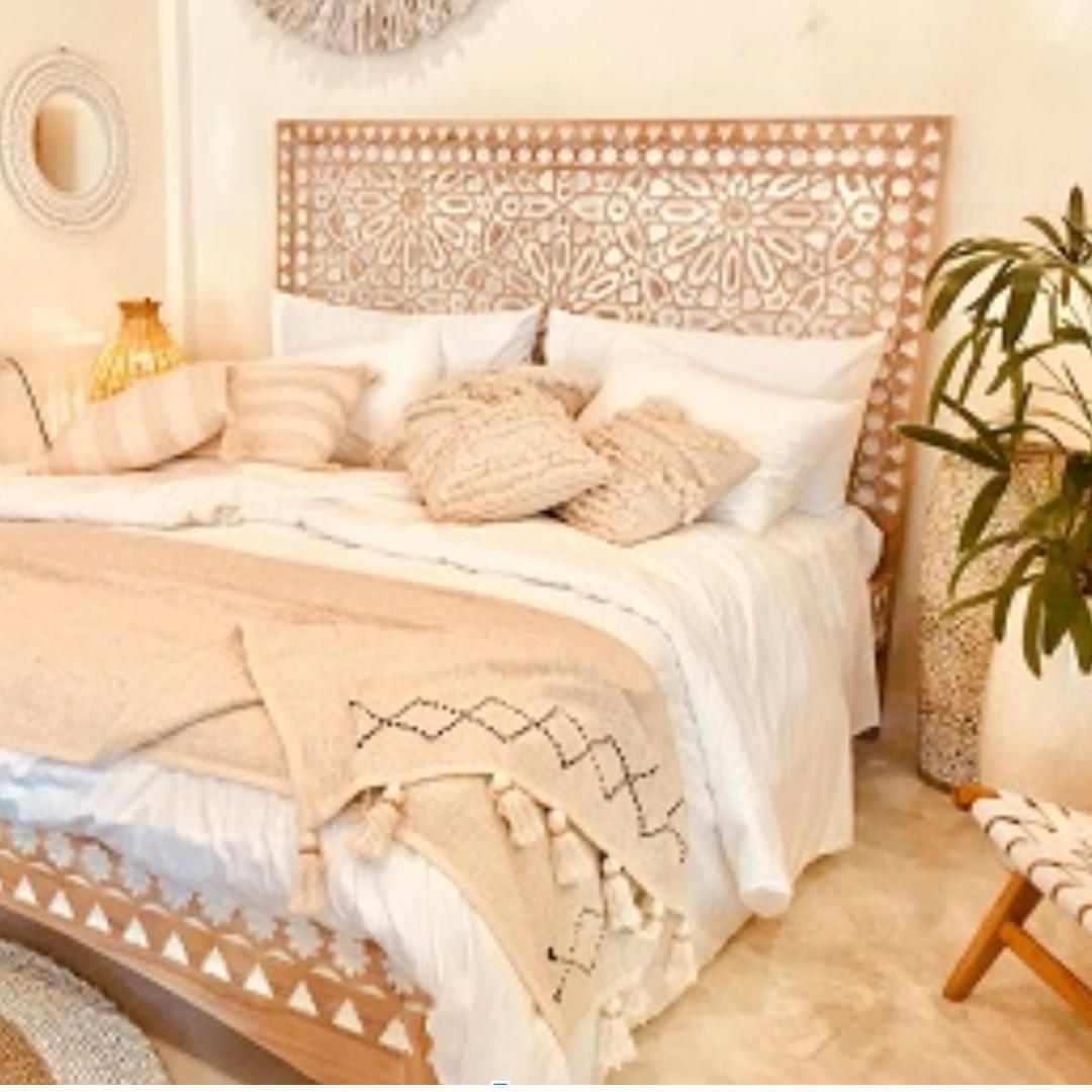 Beautiful Balinese Carved Teak Wooden Bed Frame Furniture Beds Mattresses On Carousell Bed frames are designed to provide balanced and dependable support for mattresses, so mattresses can perform at their highest level to give sleepers the support they need and comfort they prefer. beautiful balinese carved teak wooden bed frame