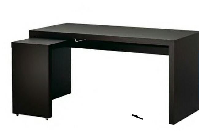 Ikea desk malm black hotsell