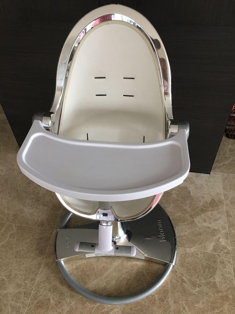 Bloom Fresco Chrome Edition 4 In 1 Highchair Silver White Babies Kids Nursing Feeding On Carousell