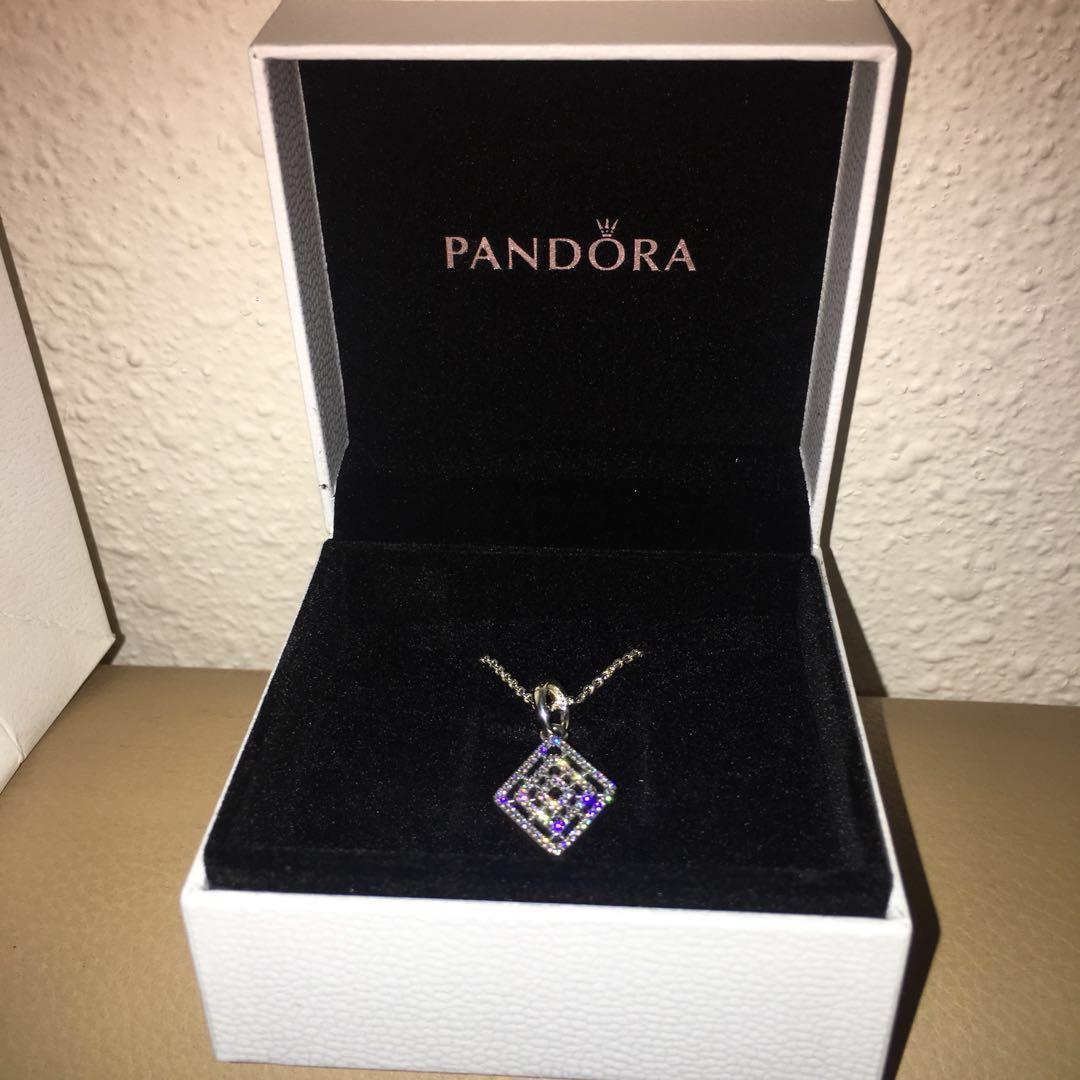 Pandora geometric lines necklace on sale