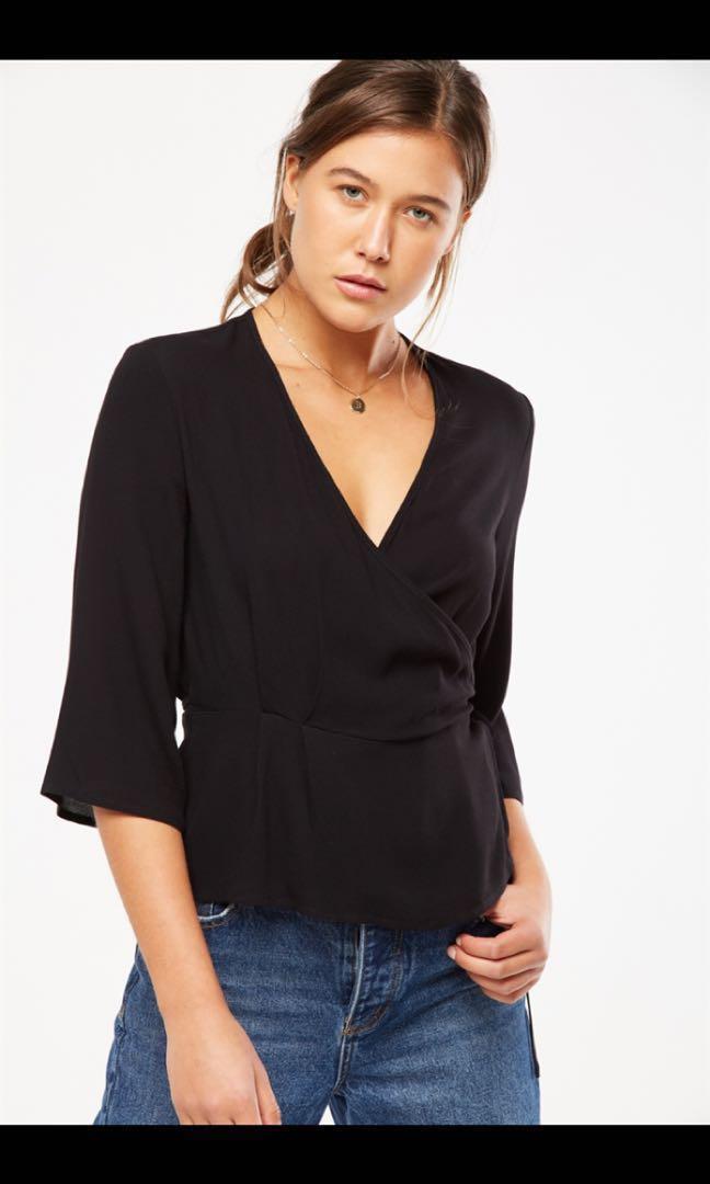 wrap top peplum