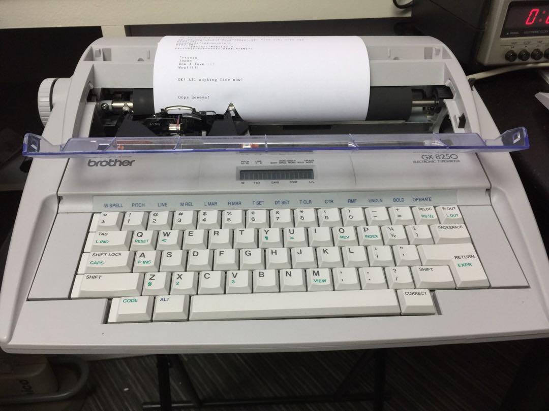 Brother Electronic Typewriter GX8250, Computers & Tech, Printers