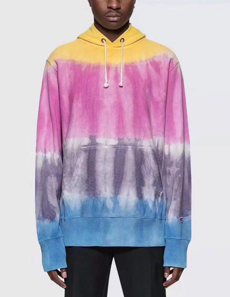 Reverse weave tie dye hoodie clearance