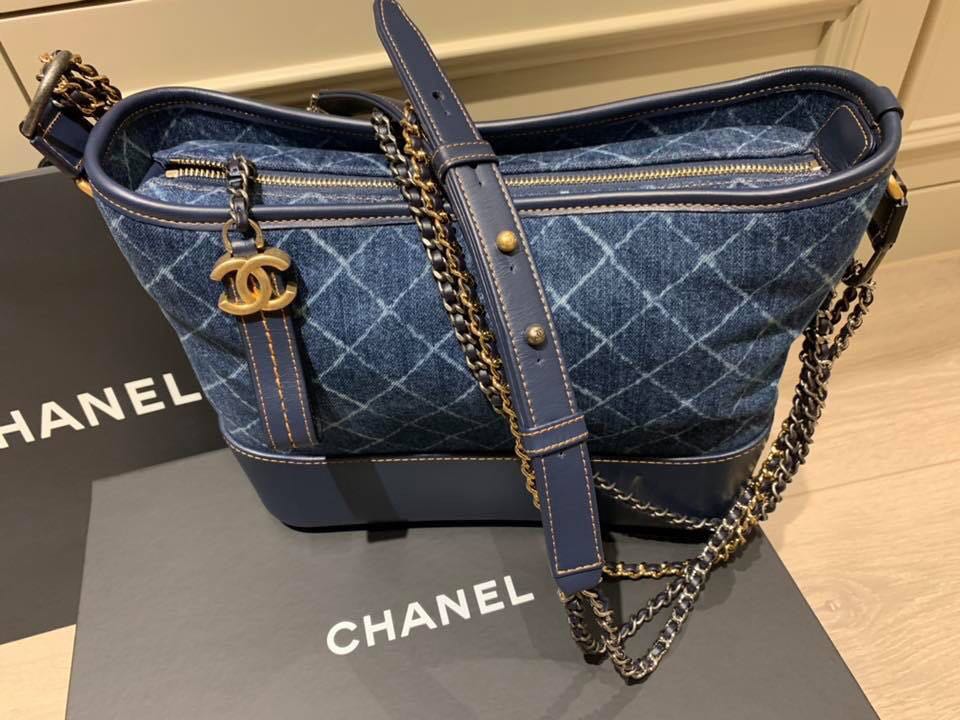 Chanel Gabrielle Denim Medium, Luxury, Bags & Wallets on Carousell