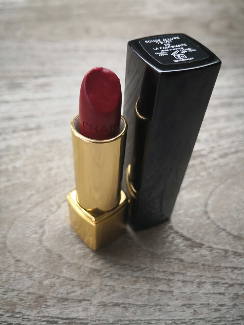 Chanel Rouge Allure Velvet Lipstick #38 La Fascinate, Beauty & Personal ...