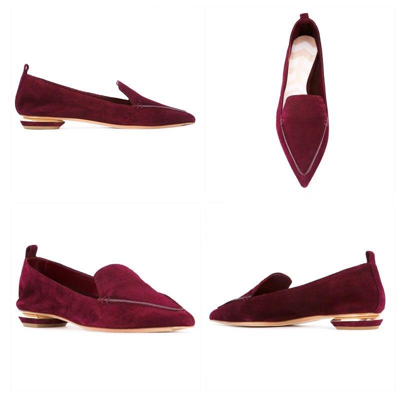 fashion Shoes-wine red, loft 