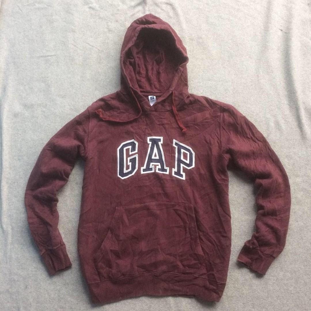 burgundy gap hoodie