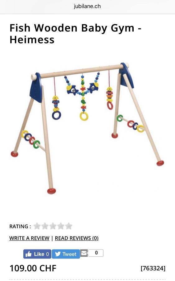 Heimess wooden sale baby gym