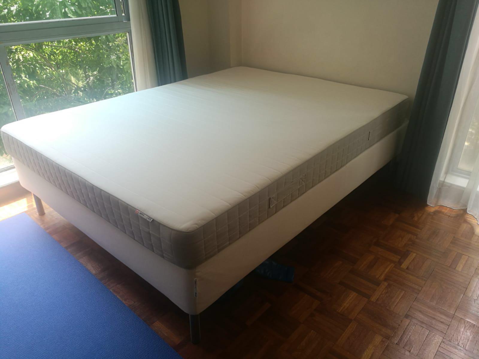 Ikea Bed Queen Sprung Mattress Base Furniture Beds