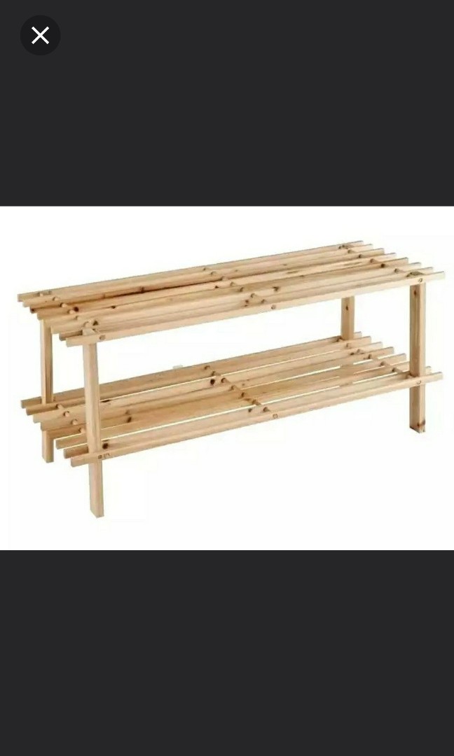 ikea wooden shoe rack, Furniture 