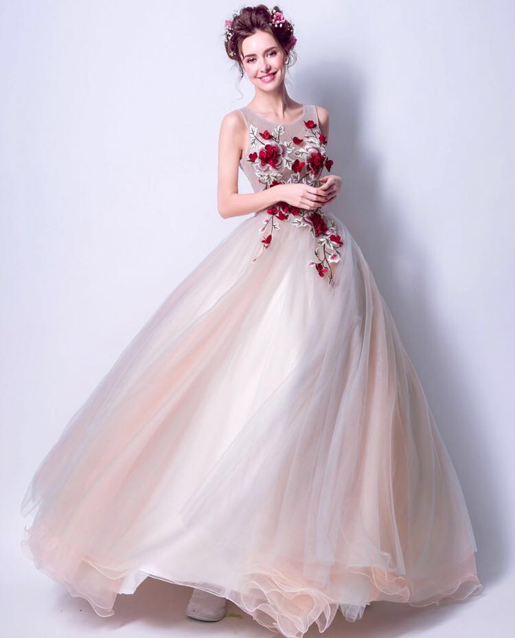 pastel ball gown