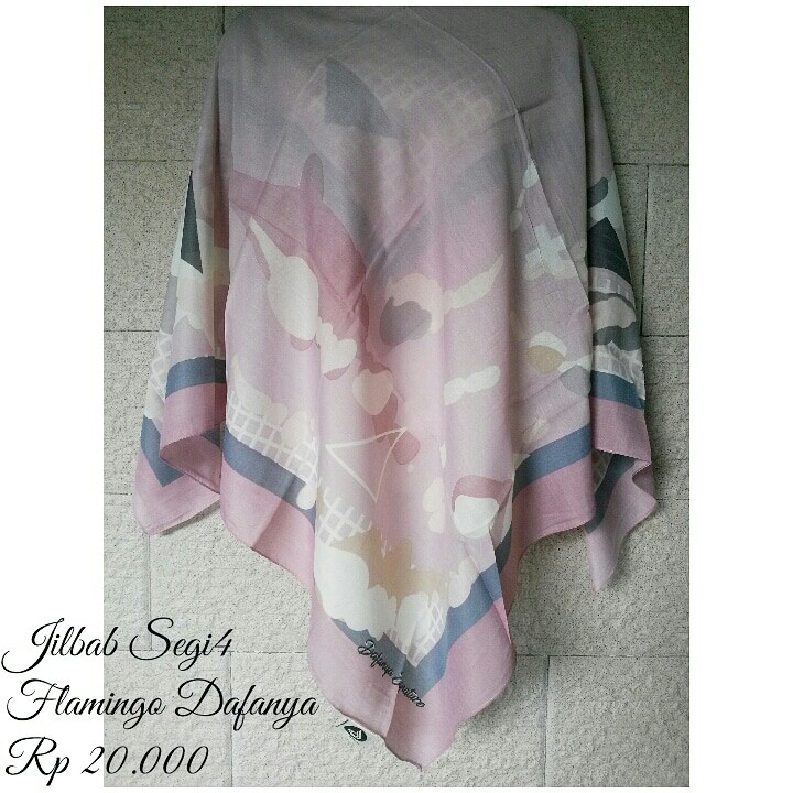 Jilbab Segi Empat Flamingo Dafanya Olshop Fashion Olshop Muslim On