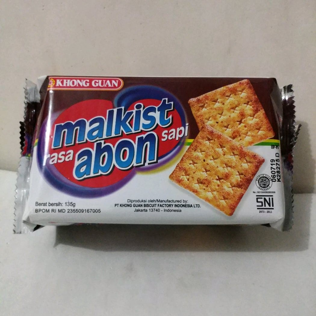 Khong Ghuan Cracker/Biscuit Beef Floss Flavour, Food & Drinks, Packaged & Instant Food on