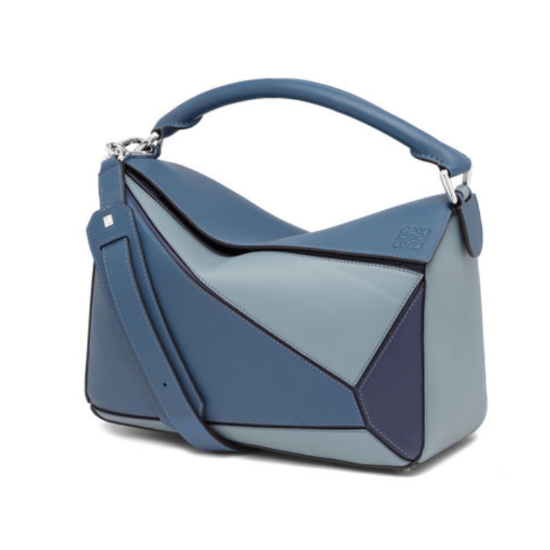 LOEWE Puzzle Bag Varsity Blue Multitone 