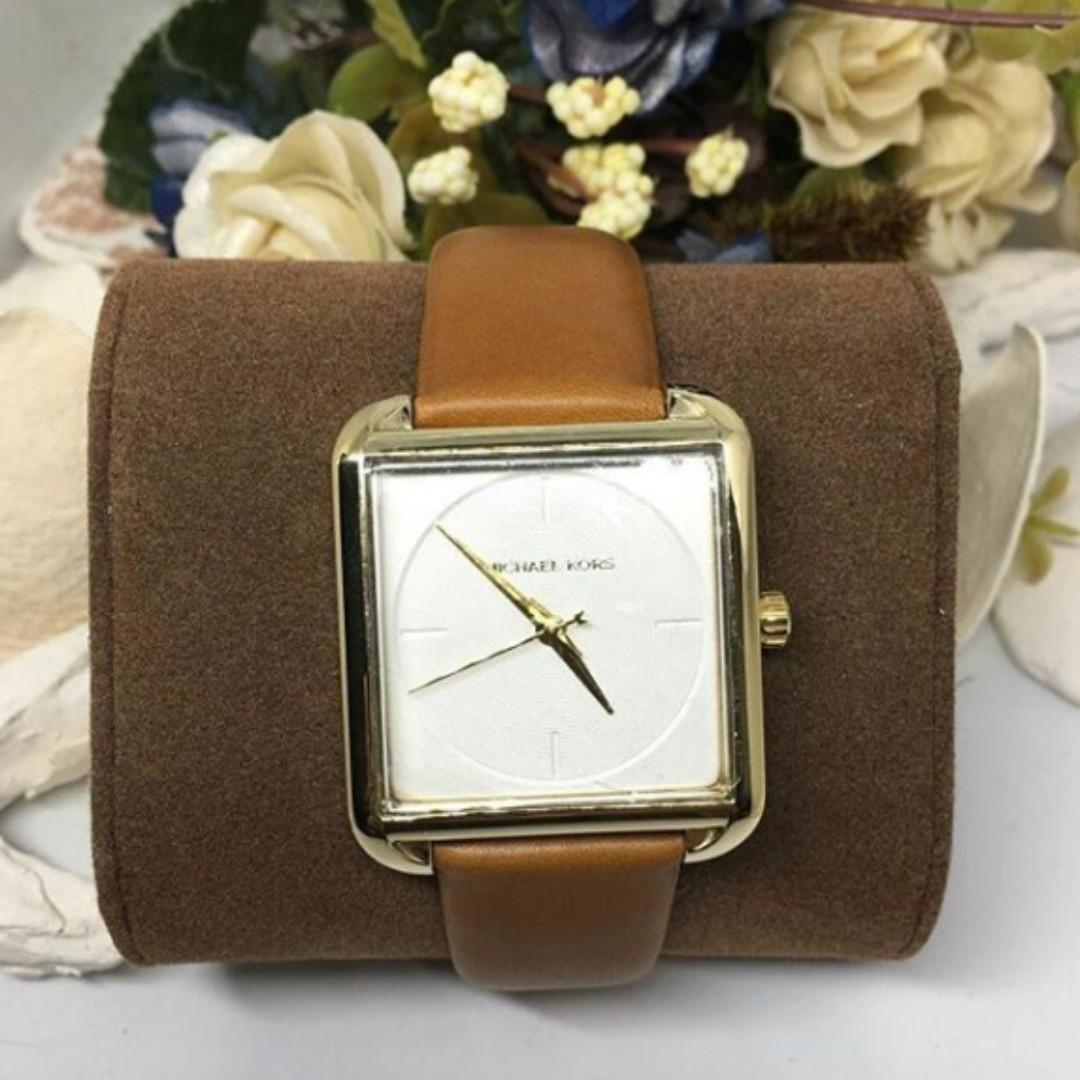michael kors lake leather watch