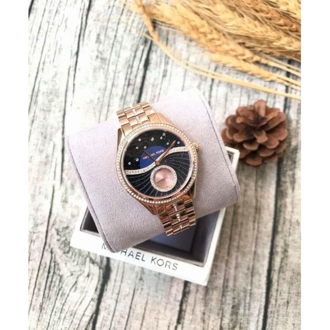 michael kors lauryn rose gold watch