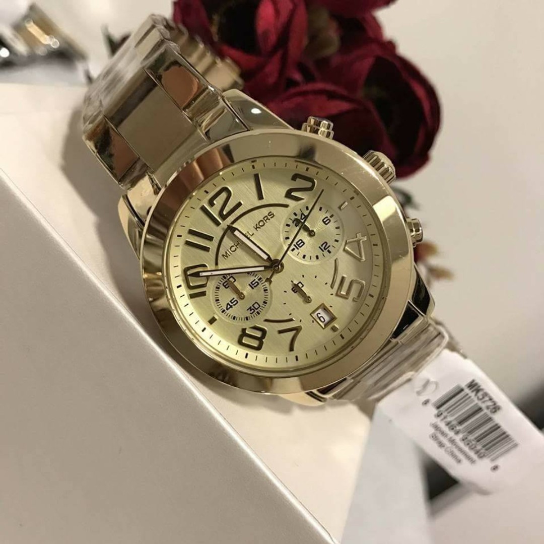 Michael Kors Mercer Champagne Dial Women s Watch MK5726