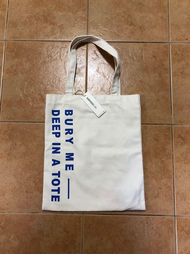 Miniso Tote Bag Women S Fashion Bags Wallets On Carousell