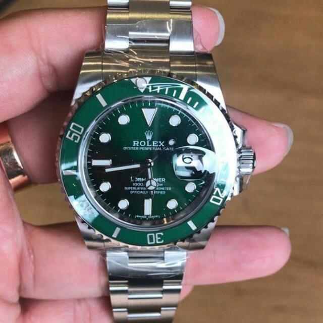 👉NEW - ROLEX Submarine HULK 2018 #at2, Fesyen Pria, Jam Tangan di Carousell