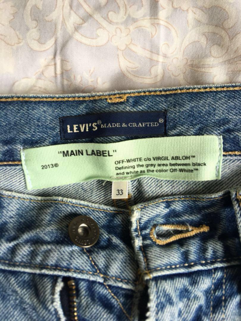 Off white X Levi's made and crafted carpenter jeans, Men's Fashion,  Bottoms, Jeans on Carousell