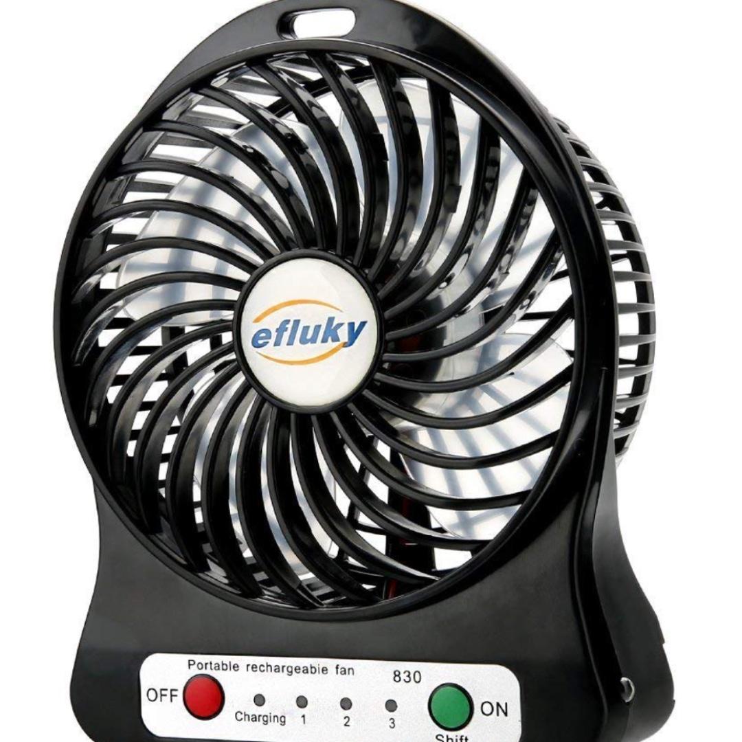 P9efluky Desk Fan Table Fan Mini Fan Small Quiet Fan Rechargeable