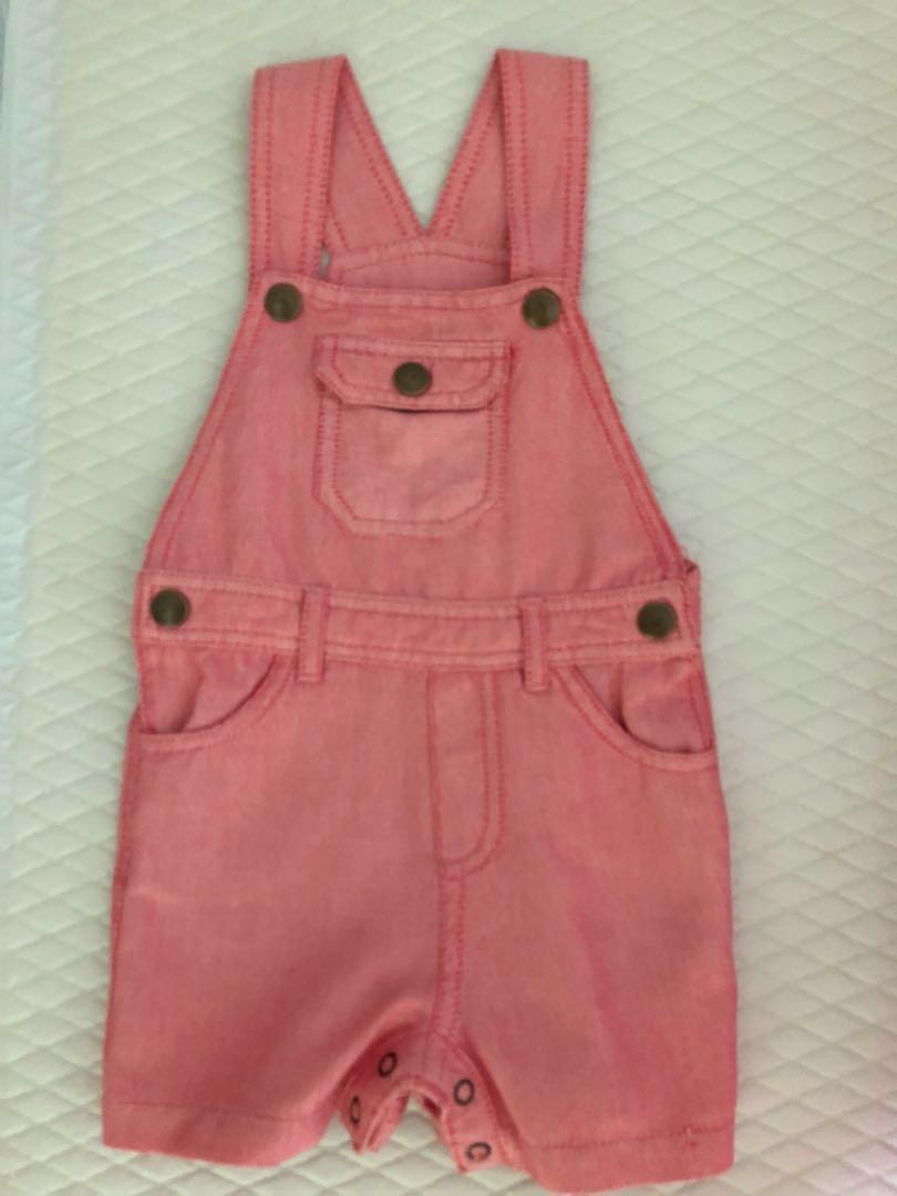 pink denim playsuit