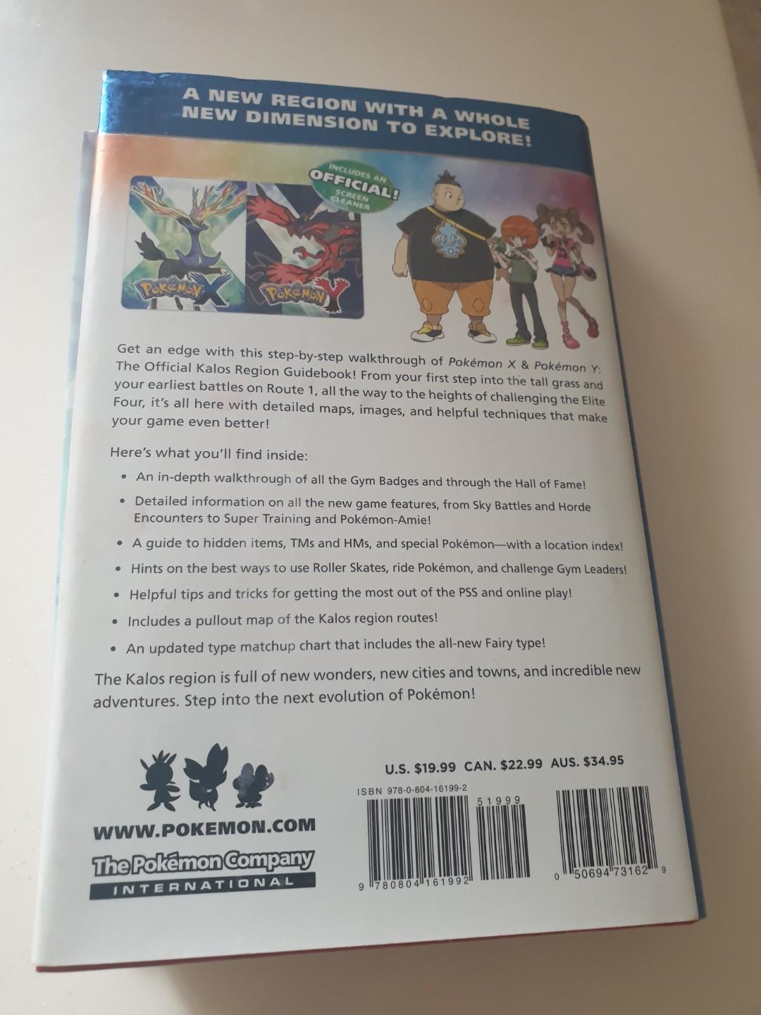Pokemon X & Pokemon Y: The Official Kalos Region Guidebook Book *Lot of 4*  9780804161992