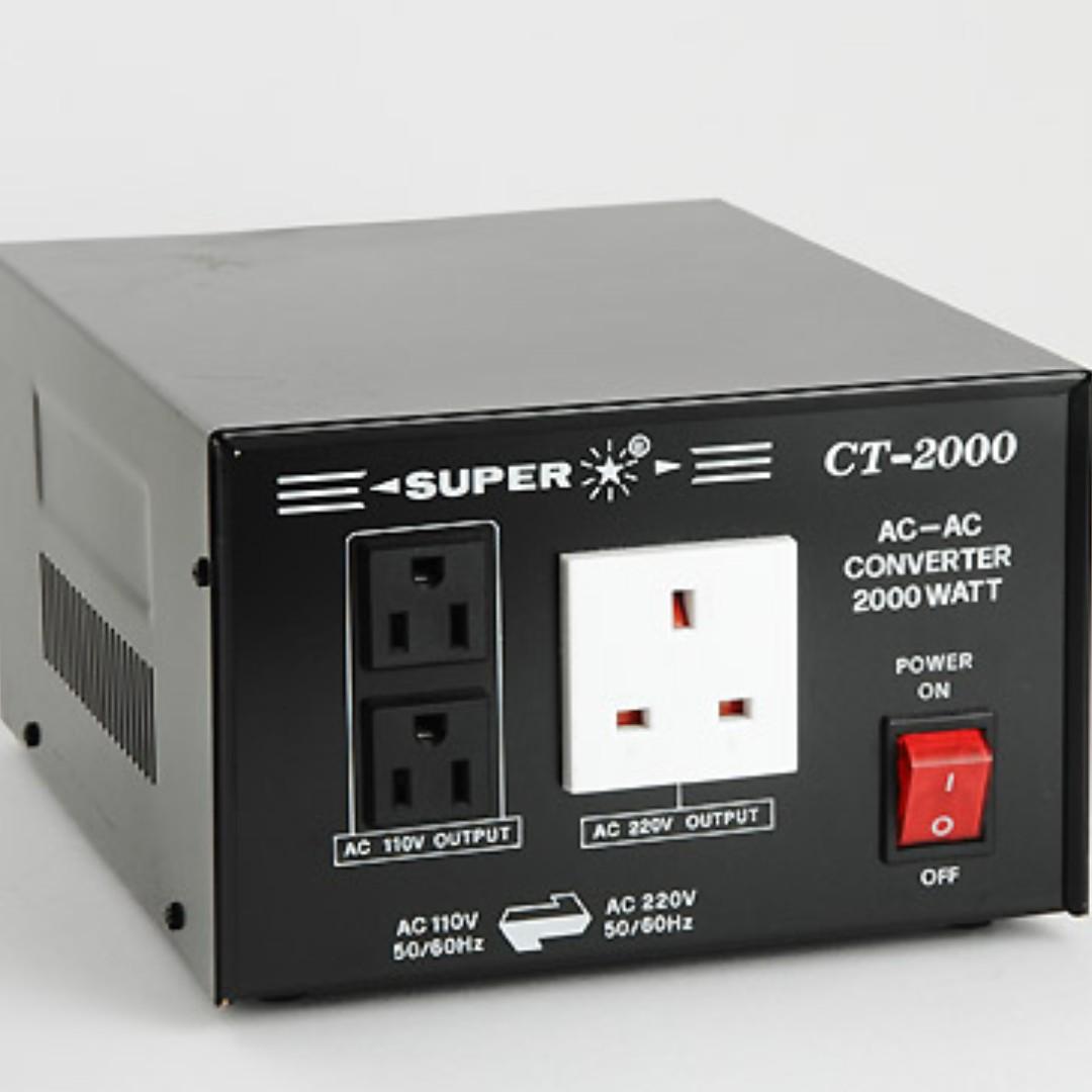 Super Ct 2000 Power Converter 220v 110v 2000w Electronics