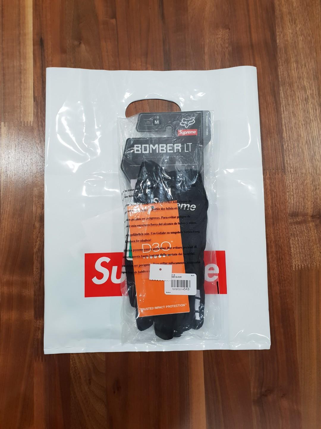 Supreme Fox Racing Bomber LT Gloves Black