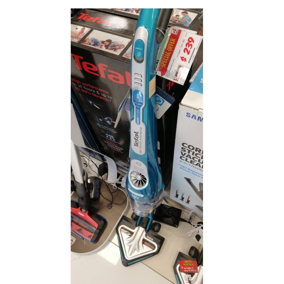 Tefal Air Force Extreme Lithium 18V Vacuum Cleaner TY8841, TV & Home ...
