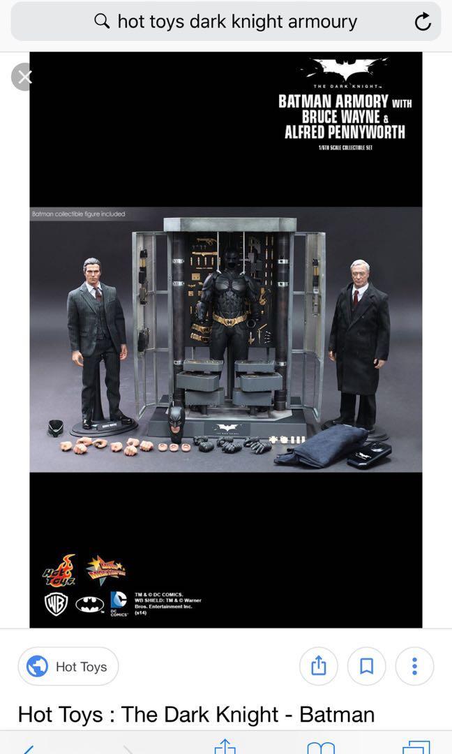 The Dark Knight MMS236 Batman Armory with Bruce Wayne & Alfred Pennyworth,  Hobbies & Toys, Toys & Games on Carousell