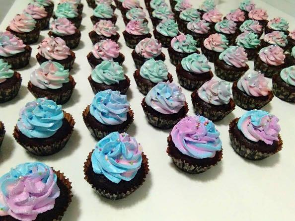 Unicorn Color Chocolate Banana Cupcake Food Drinks Baked Goods