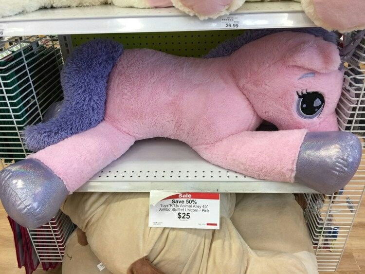 unicorn stuffed toy toys r us