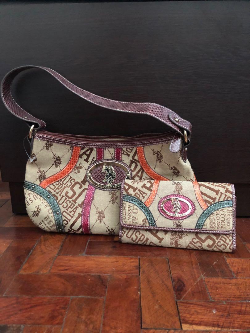 US POLO Association Bag and Wallet Set (Category: Wallets & Card holders) located in Quezon City. Submitted by avaccw (Listing ID 191880884, Image 1). Description: 3000 for the set (bag and wallet) Authentic from USA.
