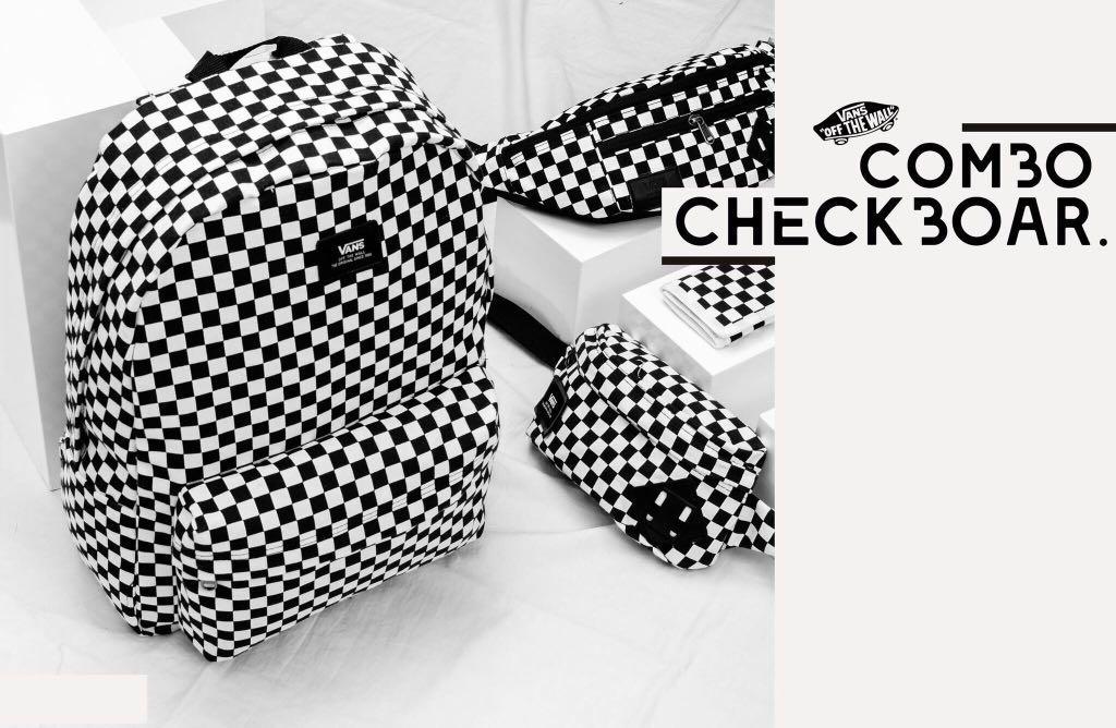 vans checkerboard bum bag