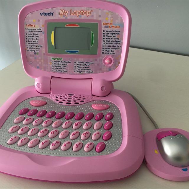 Vtech -Pink Tote & Go Laptop Plus, Hobbies & Toys, Toys & Games on
