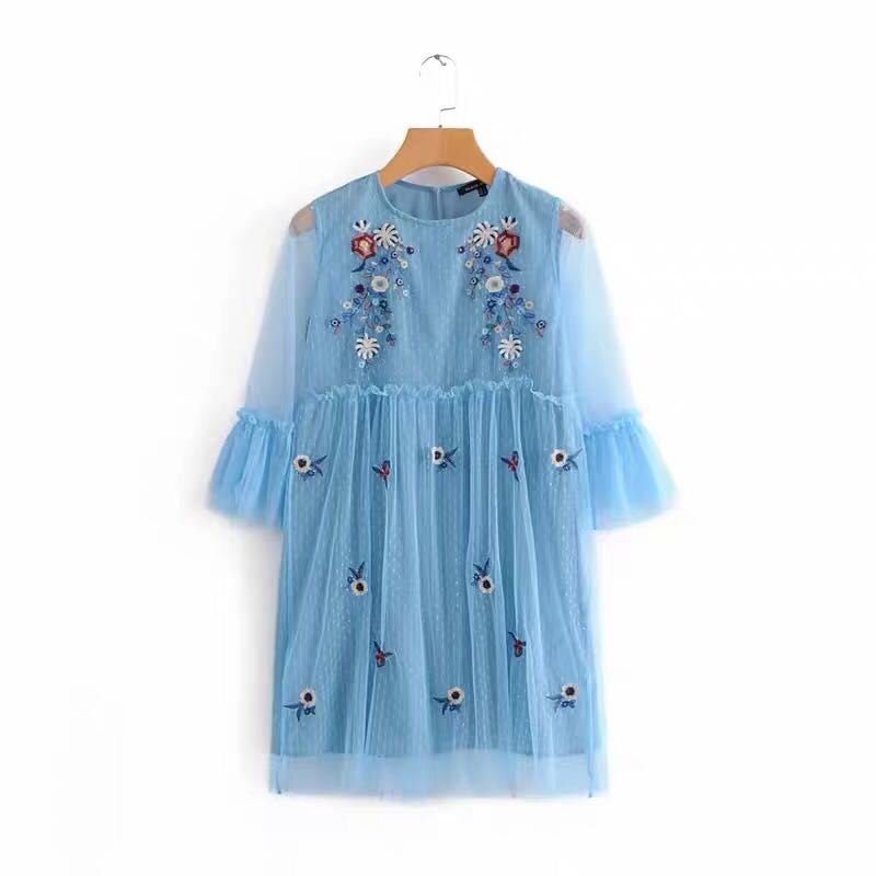 zara baby blue dress